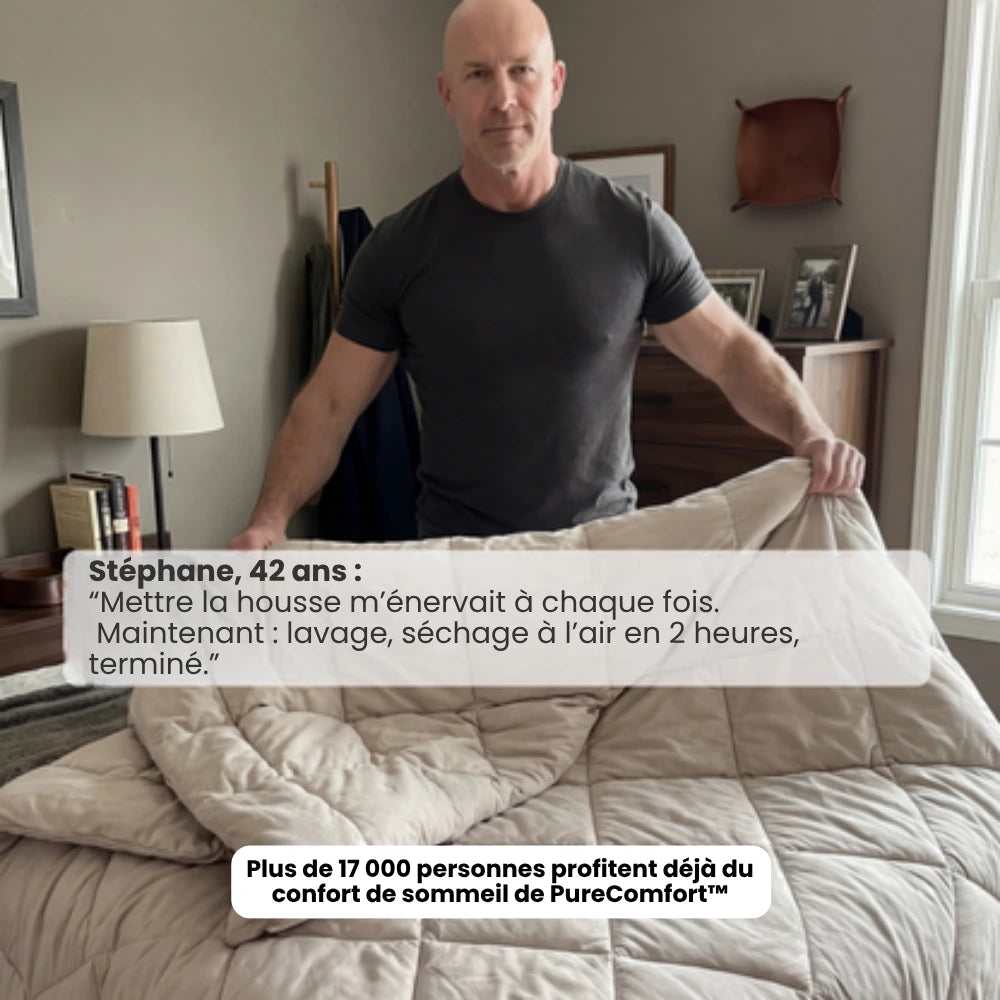 Couette PureComfort™ + 2 taies d'oreiller PureComfort™ offertes