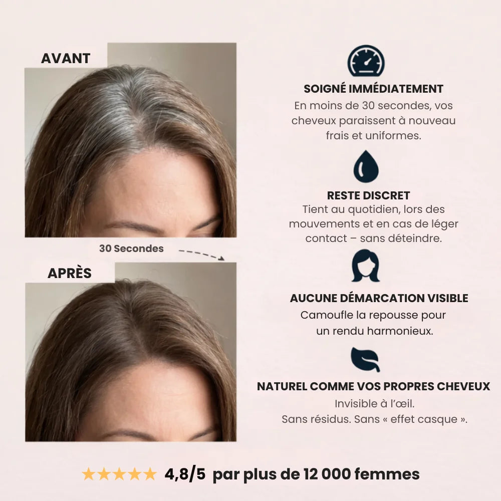 Mama-Pop™ – Couverture instantanée des racines et cheveux gris