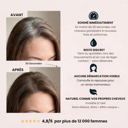 Mama-Pop™ – Couverture instantanée des racines et cheveux gris