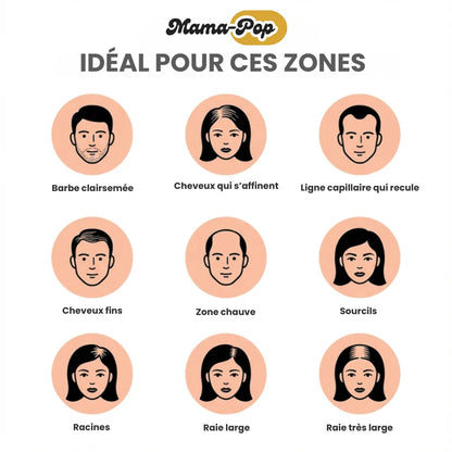 Mama-Pop™ – Couverture instantanée des racines et cheveux gris
