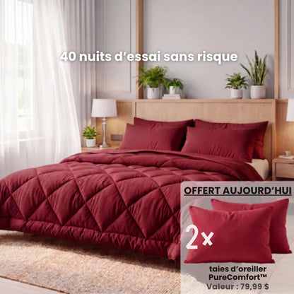 Couette PureComfort™ + 2 taies d'oreiller PureComfort™ offertes