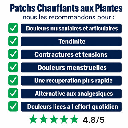 Patchs Chauffants aux Plantes