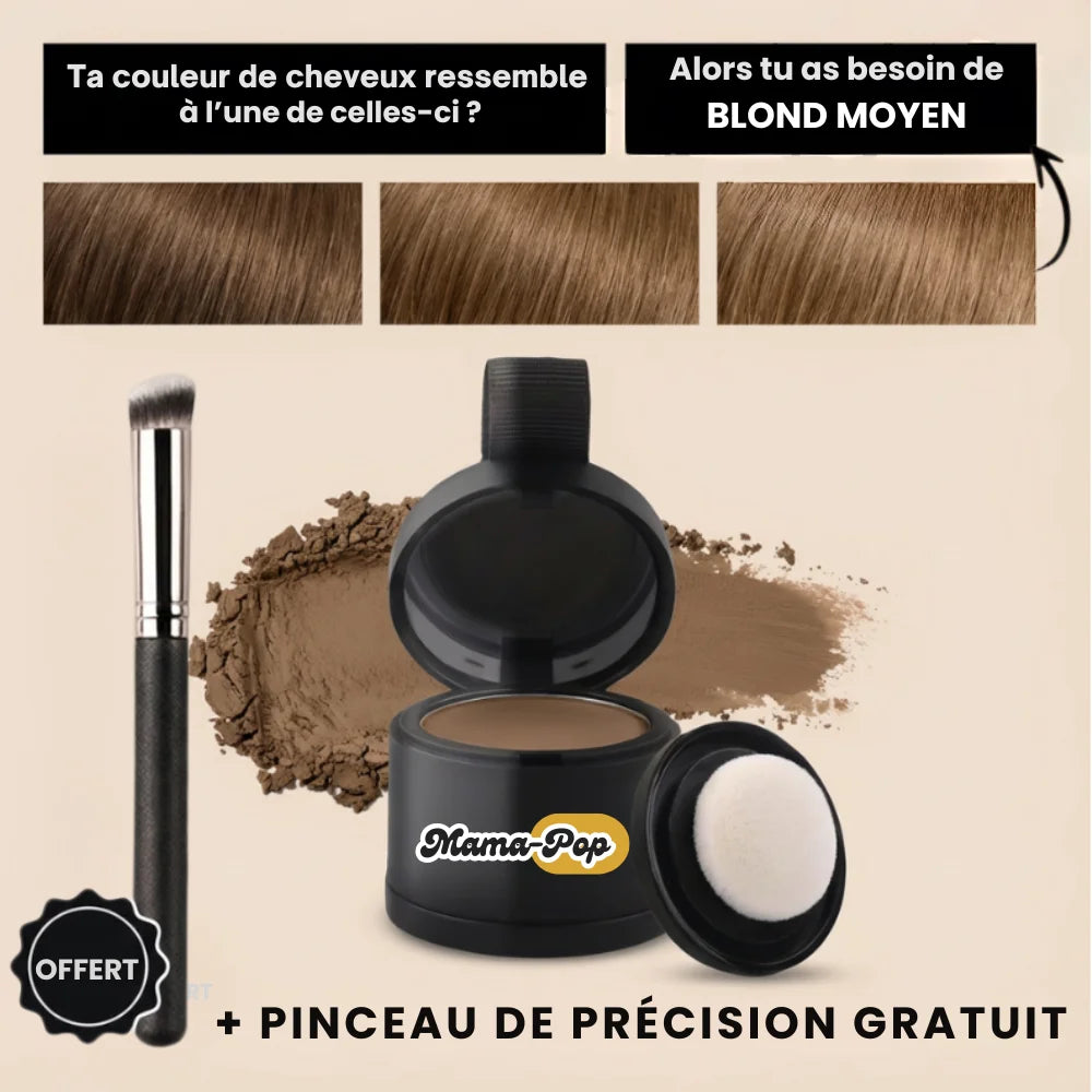 Mama-Pop™ – Couverture instantanée des racines et cheveux gris