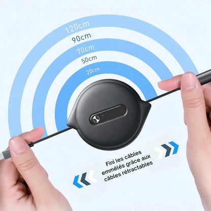 MultiCord Pro™ Chargeur Rétractable Rapide