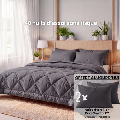 Couette PureComfort™ + 2 taies d'oreiller PureComfort™ offertes