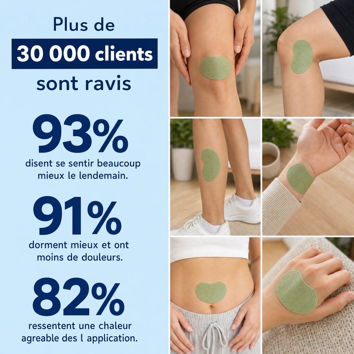 Patchs Chauffants aux Plantes