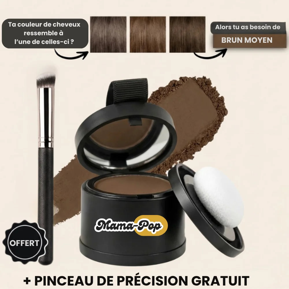 Mama-Pop™ – Couverture instantanée des racines et cheveux gris