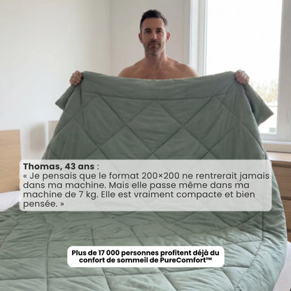 Couette PureComfort™ + 2 taies d'oreiller PureComfort™ offertes