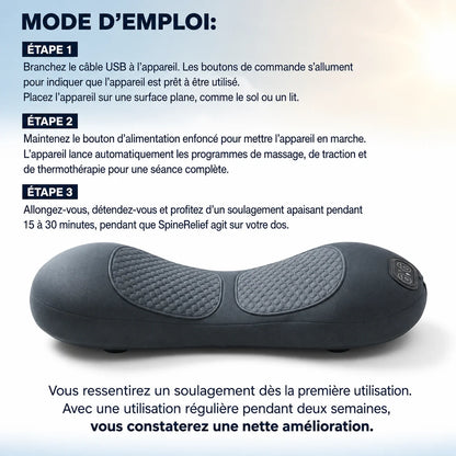 SpineRelief™ — Appareil de Massage Triple Fusion
