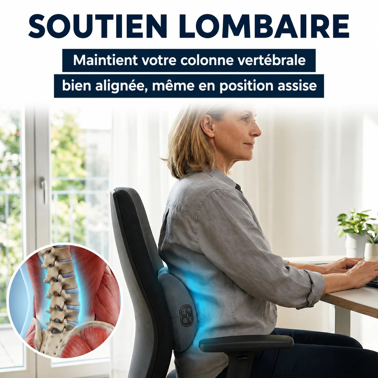 SpineRelief™ — Appareil de Massage Triple Fusion