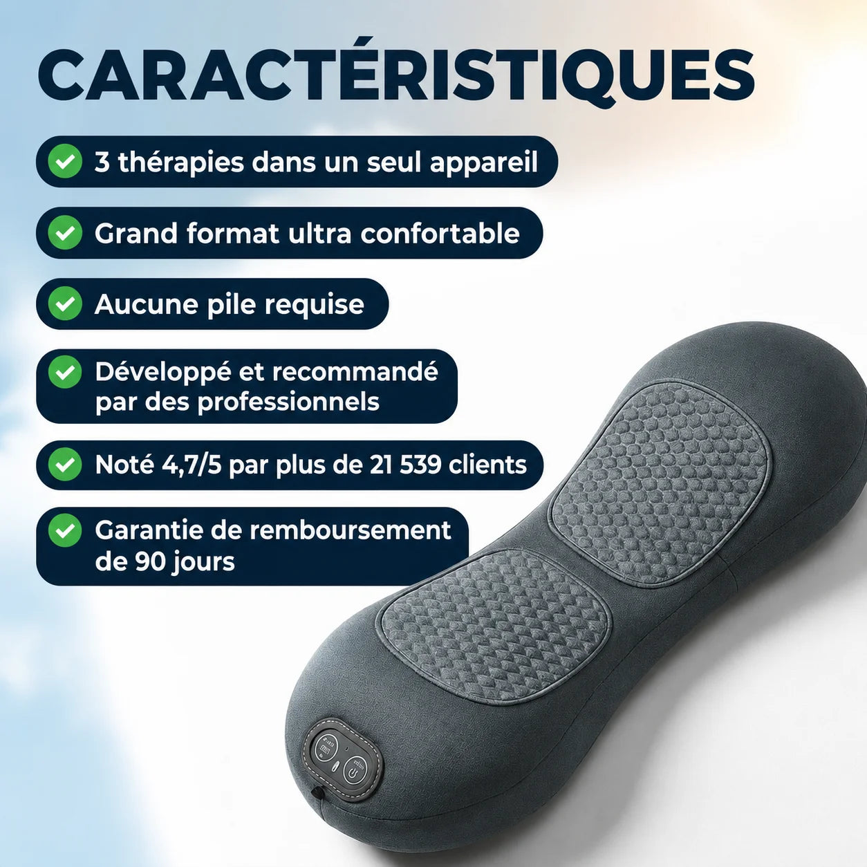 SpineRelief™ — Appareil de Massage Triple Fusion