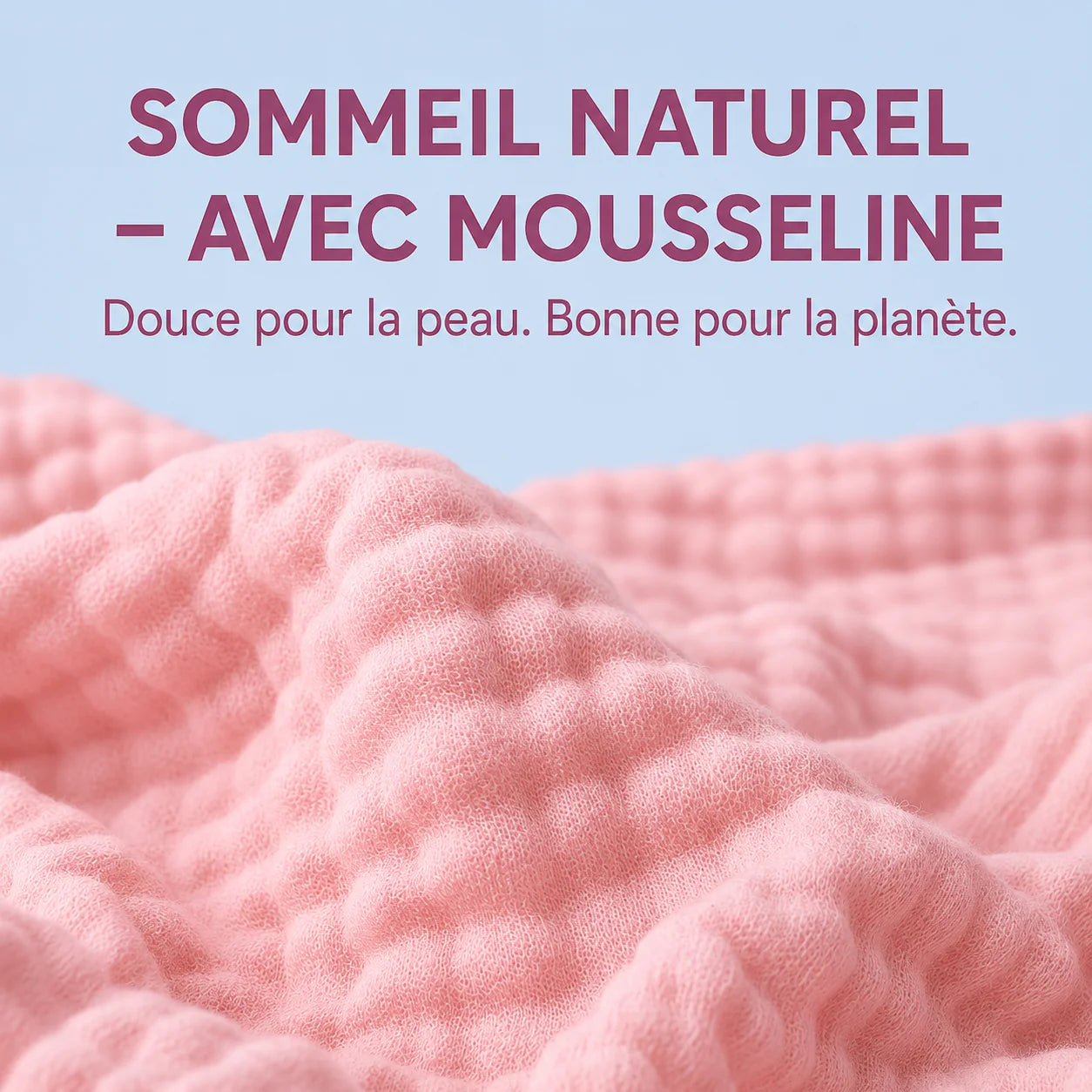 Couverture douce en mousseline