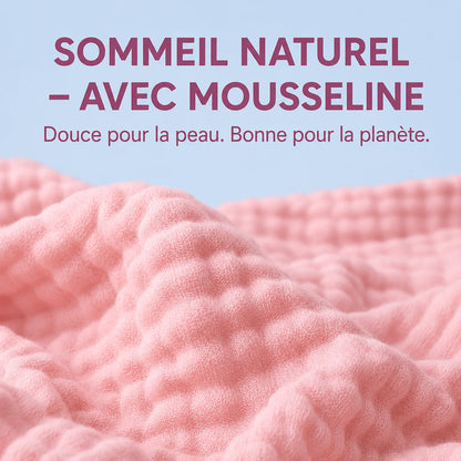 Couverture douce en mousseline
