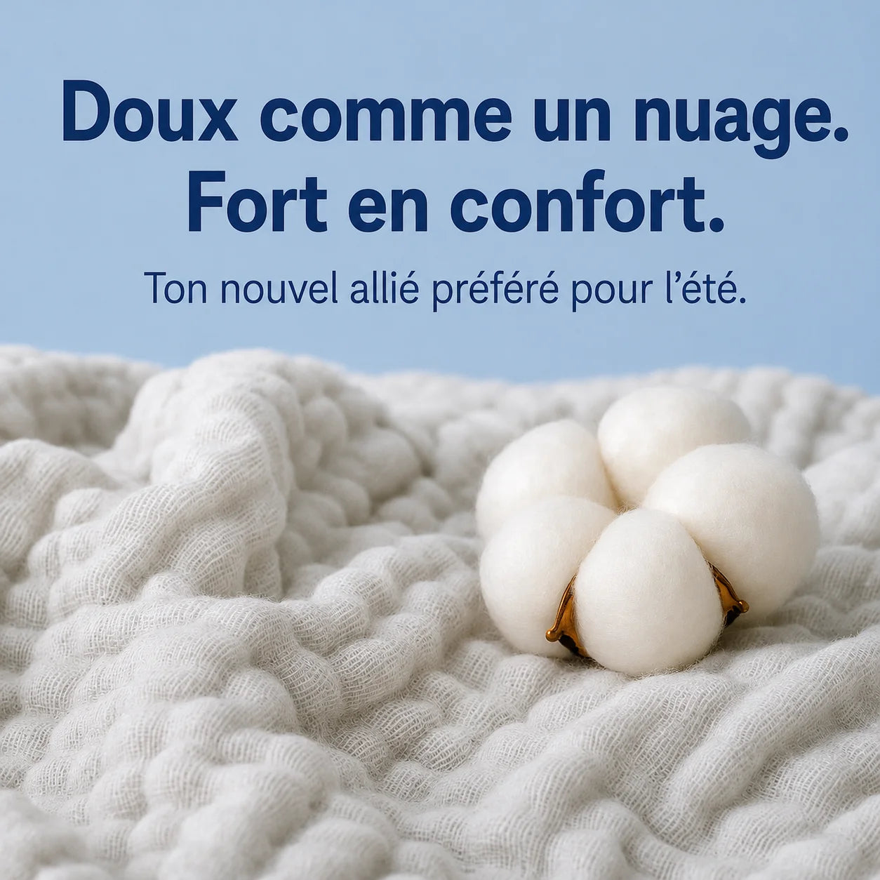 Couverture douce en mousseline