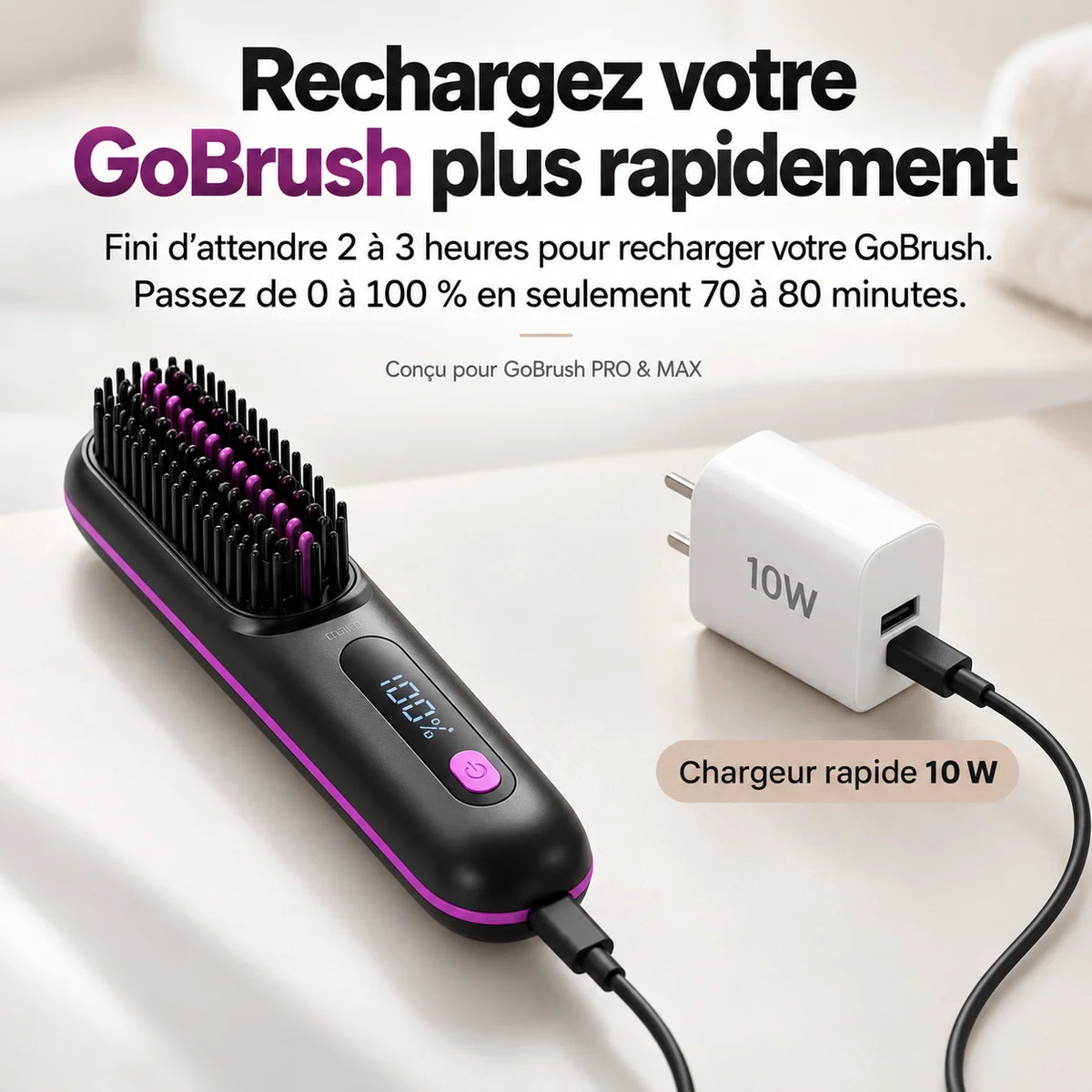 Chargeur rapide 10 W pour GoBrush Pro