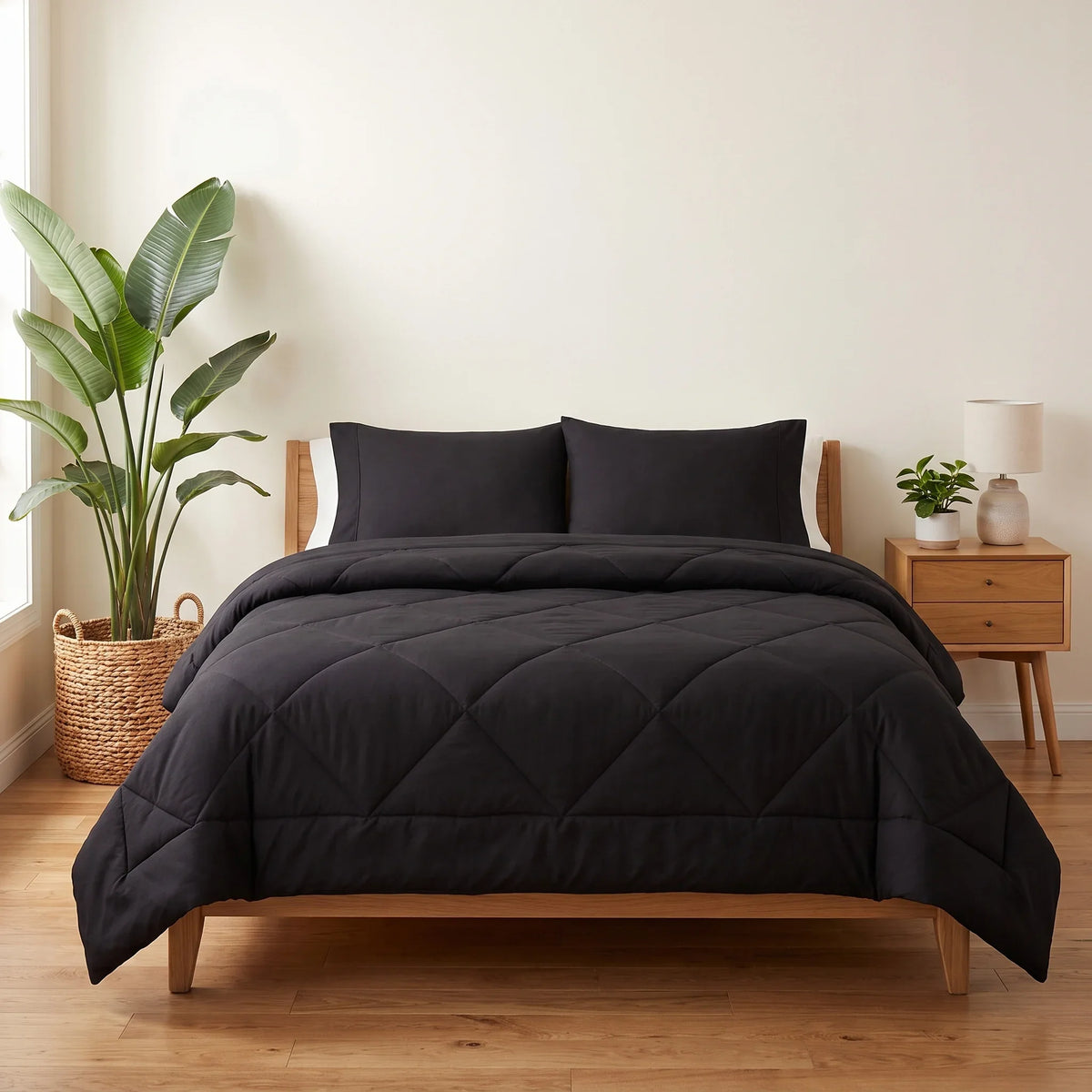 PureComfort™ 2-in-1 comforter – Midnight Black