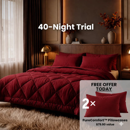 Chimney Red – 2 free PureComfort™ pillowcases
