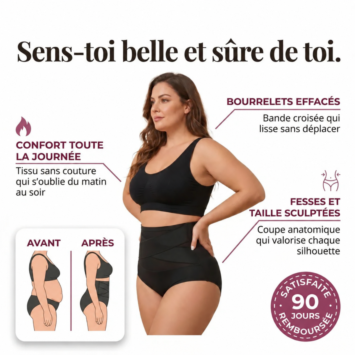 Culotte Sculptante Taille Haute — Contrôle Ventre Sans Coutures