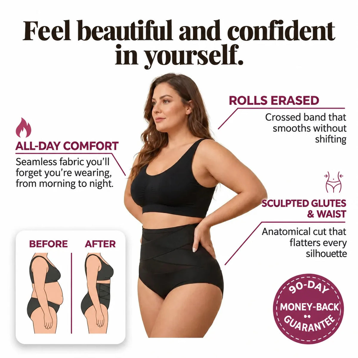 Feel beautiful and confident in yourself — benefits of the high-waisted shaping panty
