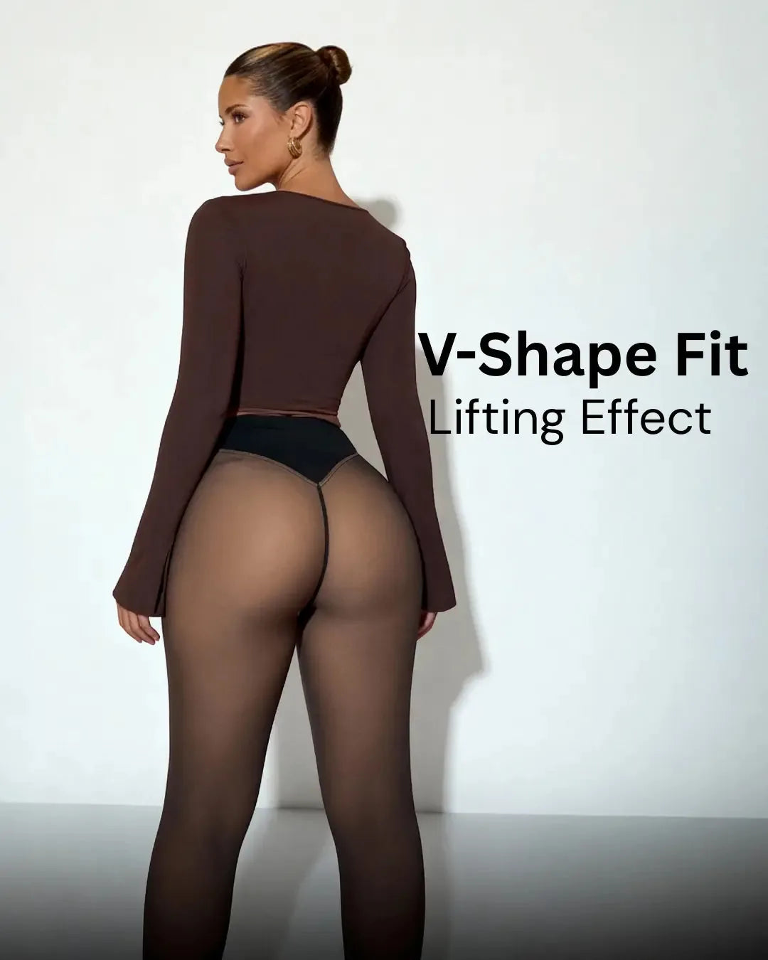 Thermal Sculpting Smoothing Leggings — fleece-lined, bare-leg look