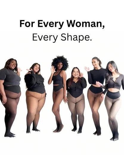 Thermal Sculpting Smoothing Leggings — fleece-lined, bare-leg look