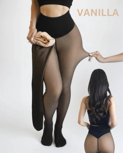 Thermal Sculpting Smoothing Leggings — fleece-lined, bare-leg look