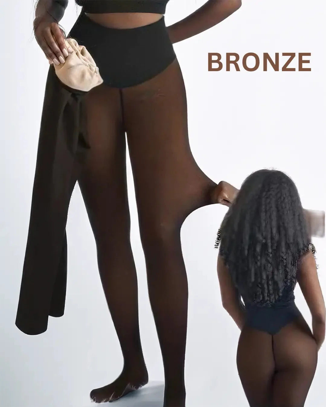Thermal Sculpting Smoothing Leggings — fleece-lined, bare-leg look