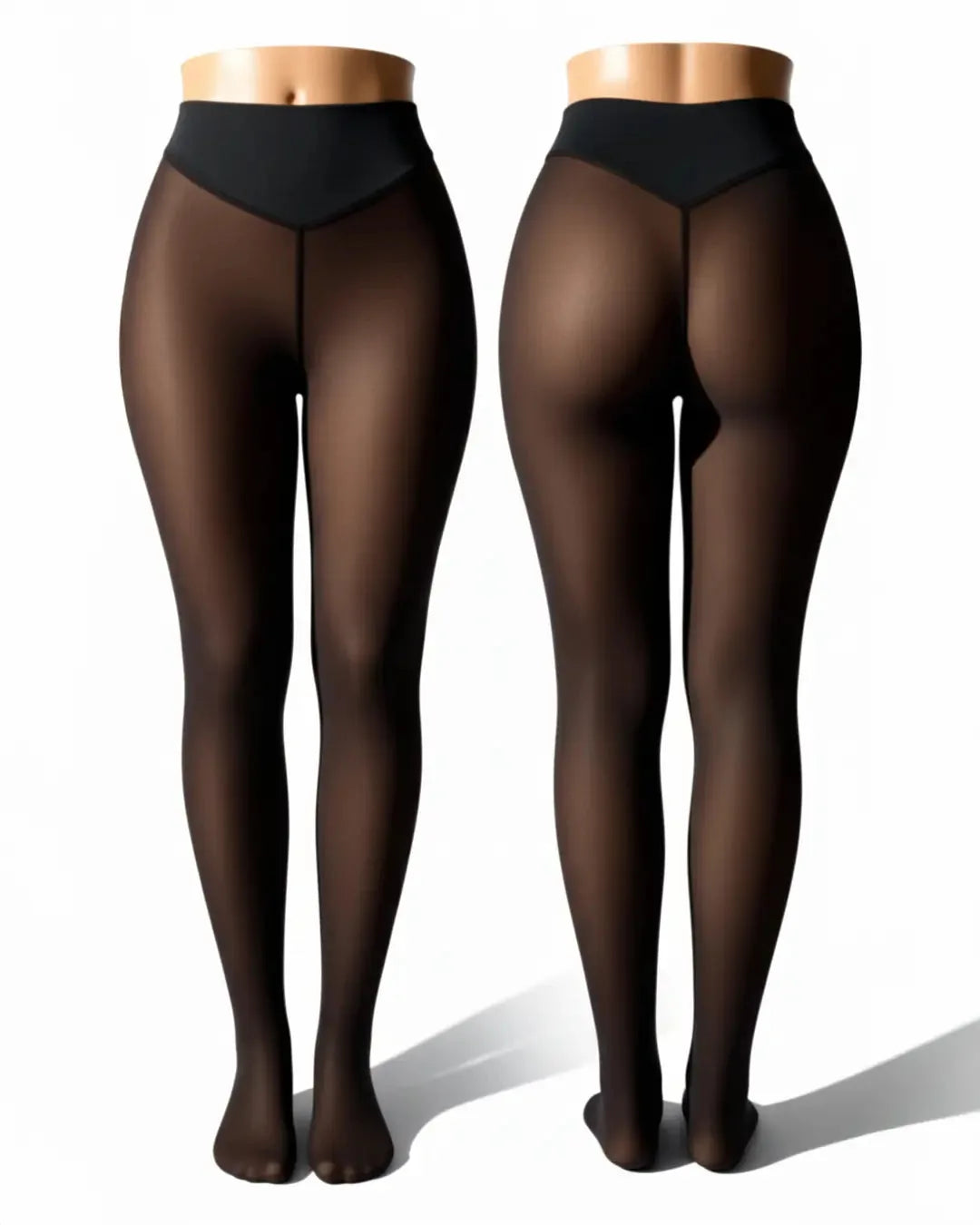 Thermal Sculpting Smoothing Leggings — fleece-lined, bare-leg look